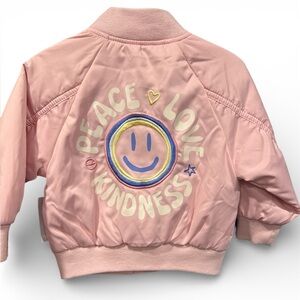 Old Navy Light Pink Jacket peace love kindness